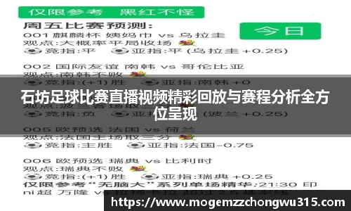 石坊足球比赛直播视频精彩回放与赛程分析全方位呈现