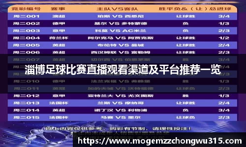 淄博足球比赛直播观看渠道及平台推荐一览